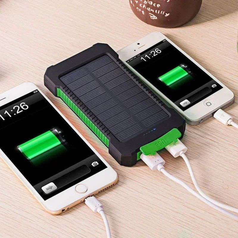 200000mAh Portable Solar Power Bank External Battery Fast Charging Waterproof Powerbank with SOS Flashlight Poverbank for Xiaomi - olympicfangear
