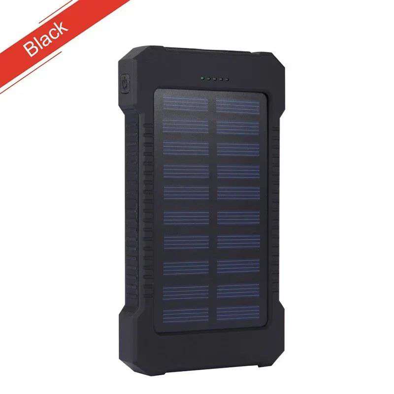 200000mAh Portable Solar Power Bank External Battery Fast Charging Waterproof Powerbank with SOS Flashlight Poverbank for Xiaomi - olympicfangear
