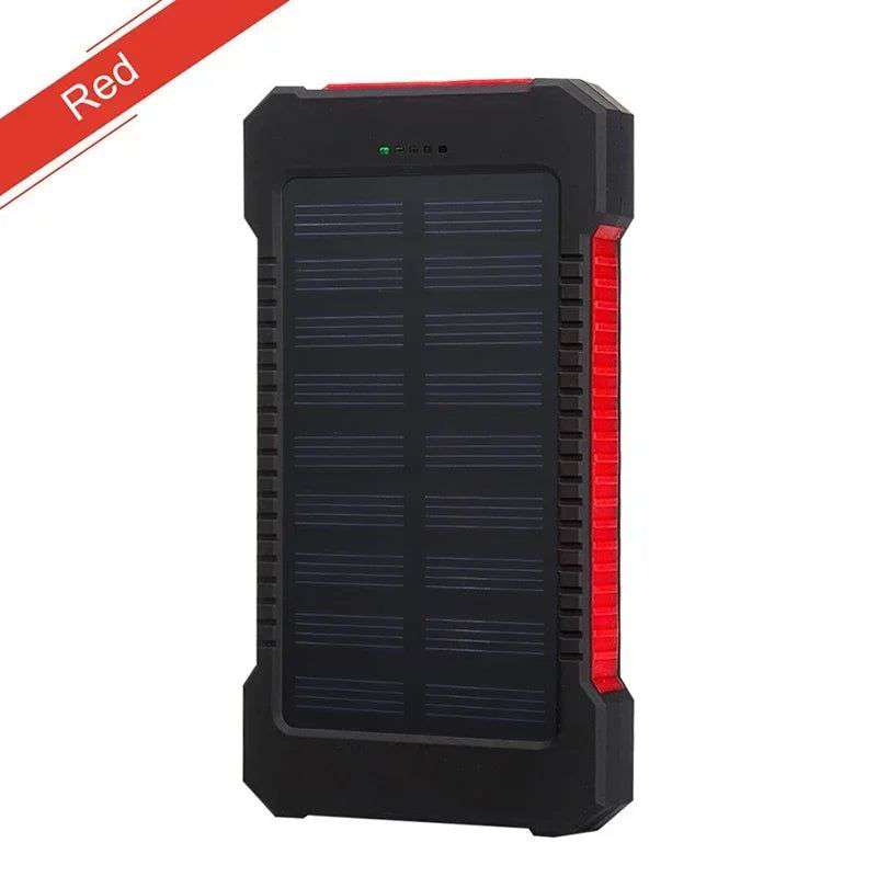 200000mAh Portable Solar Power Bank External Battery Fast Charging Waterproof Powerbank with SOS Flashlight Poverbank for Xiaomi - olympicfangear