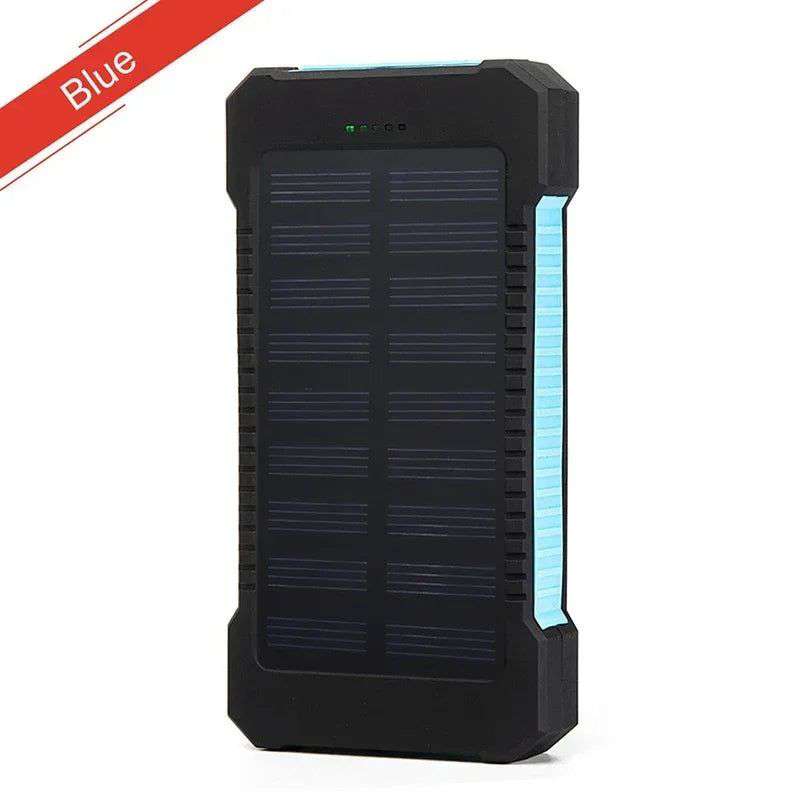 200000mAh Portable Solar Power Bank External Battery Fast Charging Waterproof Powerbank with SOS Flashlight Poverbank for Xiaomi - olympicfangear