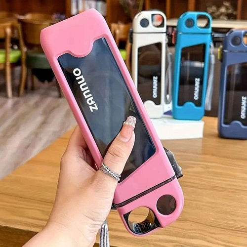 350ml Plastic Water Bottle Leak-proof Square Cup Sports Bottle with Lockable Lid and Measurements for Outdoor Sports Travel Cup - olympicfangear