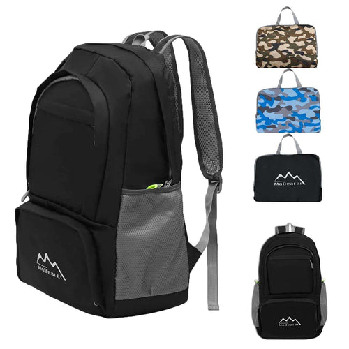 40L Packable Backpack Foldable Ultra Light Outdoor Duffle Bag Big Folding Knapsack Hiking Travel Rucksack Mountaineering Daypack - olympicfangear