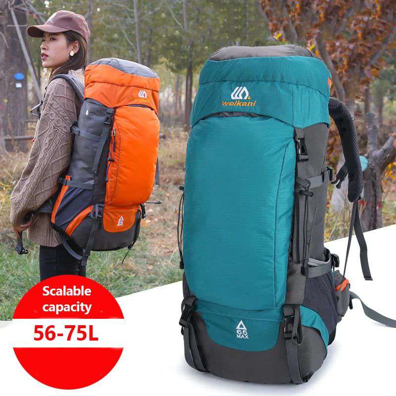 65L Camping Backpack Large Capacity Outdoor Climbing Bag Waterproof Mountaineering Hiking Trekking Sport Bags - olympicfangear
