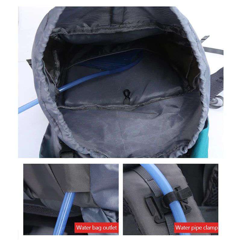 65L Camping Backpack Large Capacity Outdoor Climbing Bag Waterproof Mountaineering Hiking Trekking Sport Bags - olympicfangear
