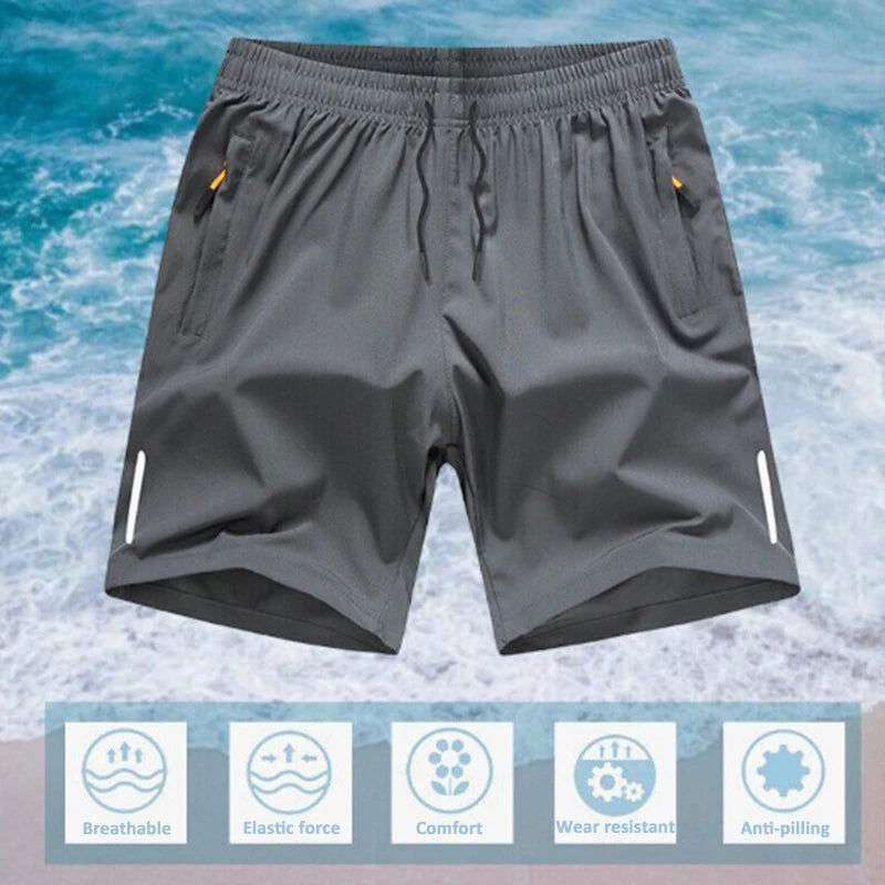 Cool Shorts Breathable Cool Comfortable Silk Running Sports 5 Inches Men Loose-Fit Summer Gym Lightweight Basketball Sleep Beach - olympicfangear