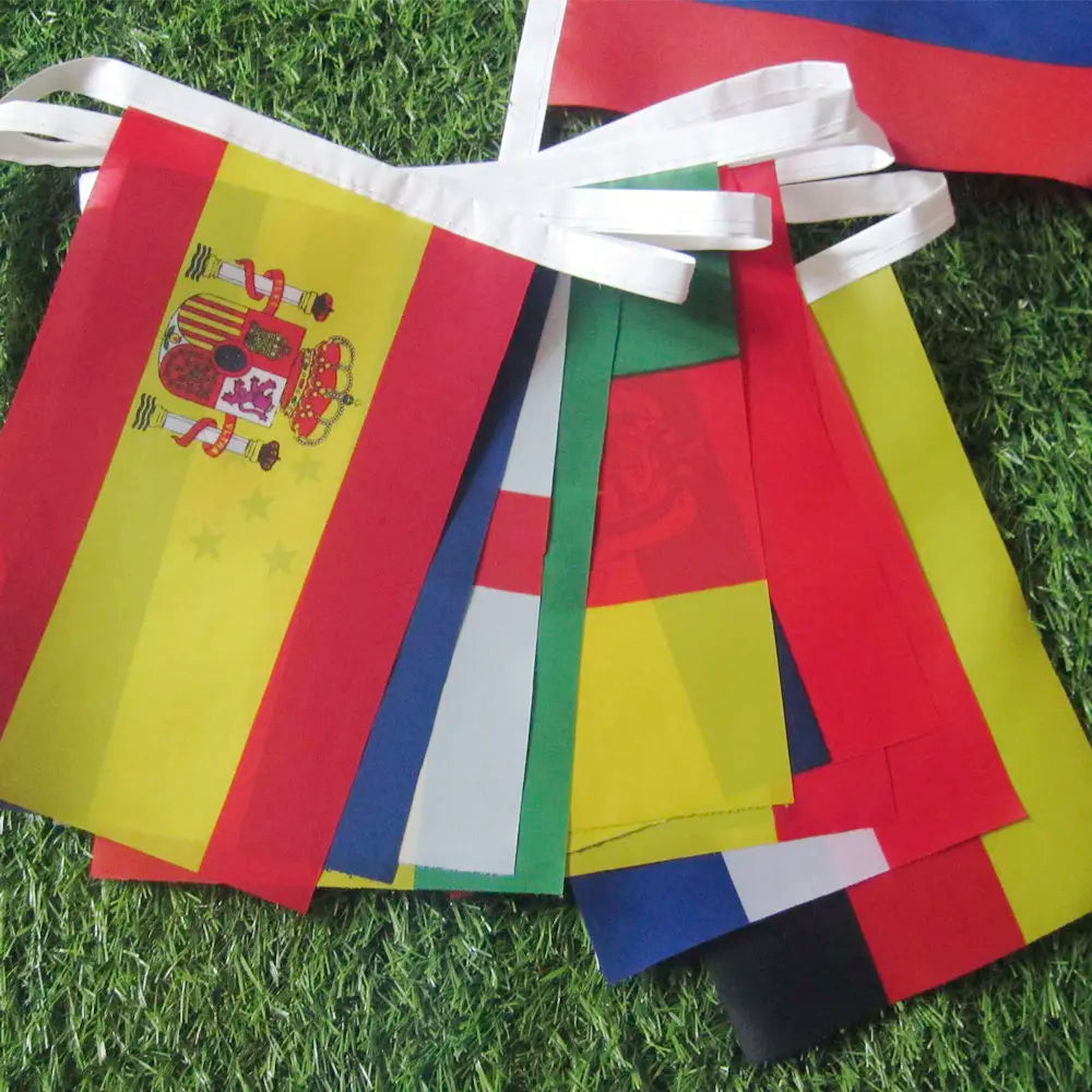 Europe Countries Flag 24pcs Euro Cup Country Flag Bunting National String Flags Banner Football Event Garlands decor