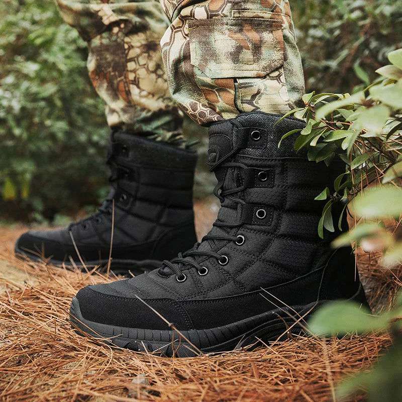 New Autumn Men's Boots Outdoor Anti-Slip Men's Desert Boots Comfortable Spring Men Work Ankle Boots High Top Motorcycle Boots - olympicfangear
