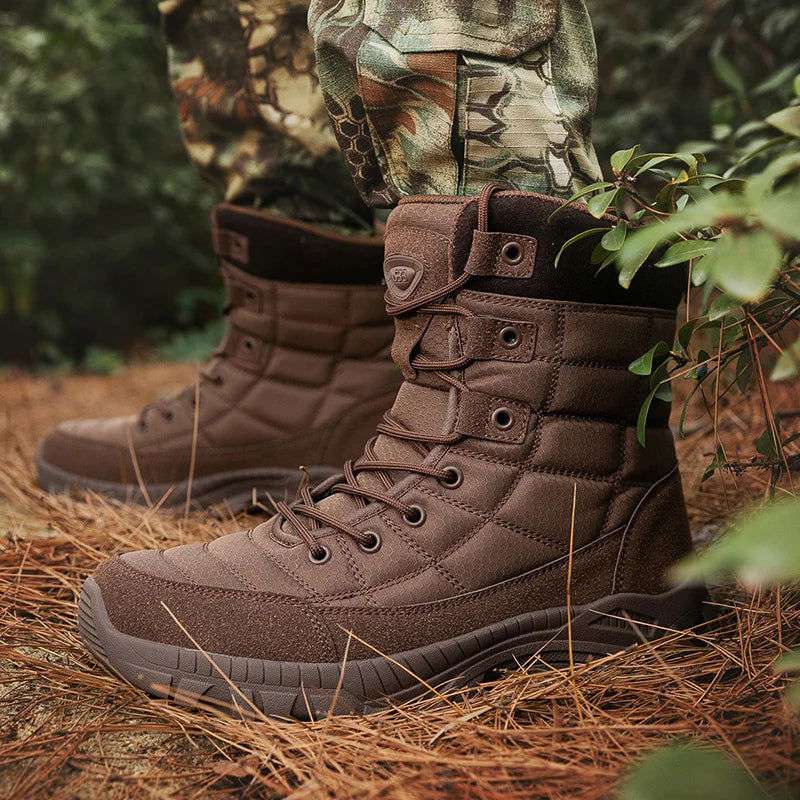 New Autumn Men's Boots Outdoor Anti-Slip Men's Desert Boots Comfortable Spring Men Work Ankle Boots High Top Motorcycle Boots - olympicfangear