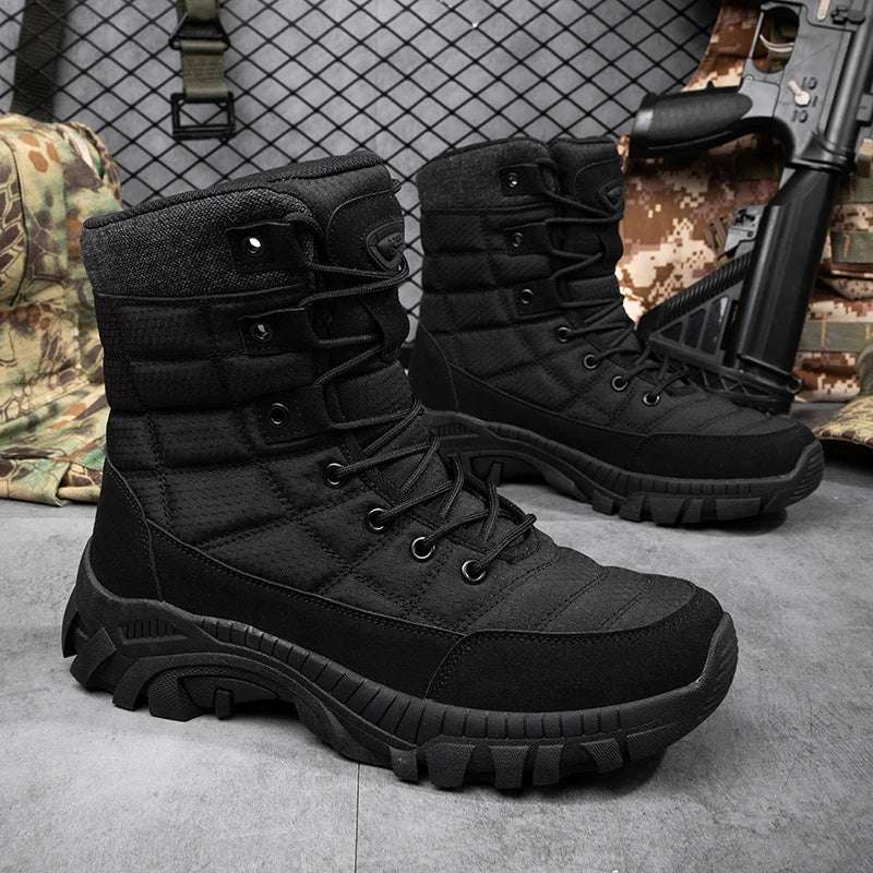 New Autumn Men's Boots Outdoor Anti-Slip Men's Desert Boots Comfortable Spring Men Work Ankle Boots High Top Motorcycle Boots - olympicfangear