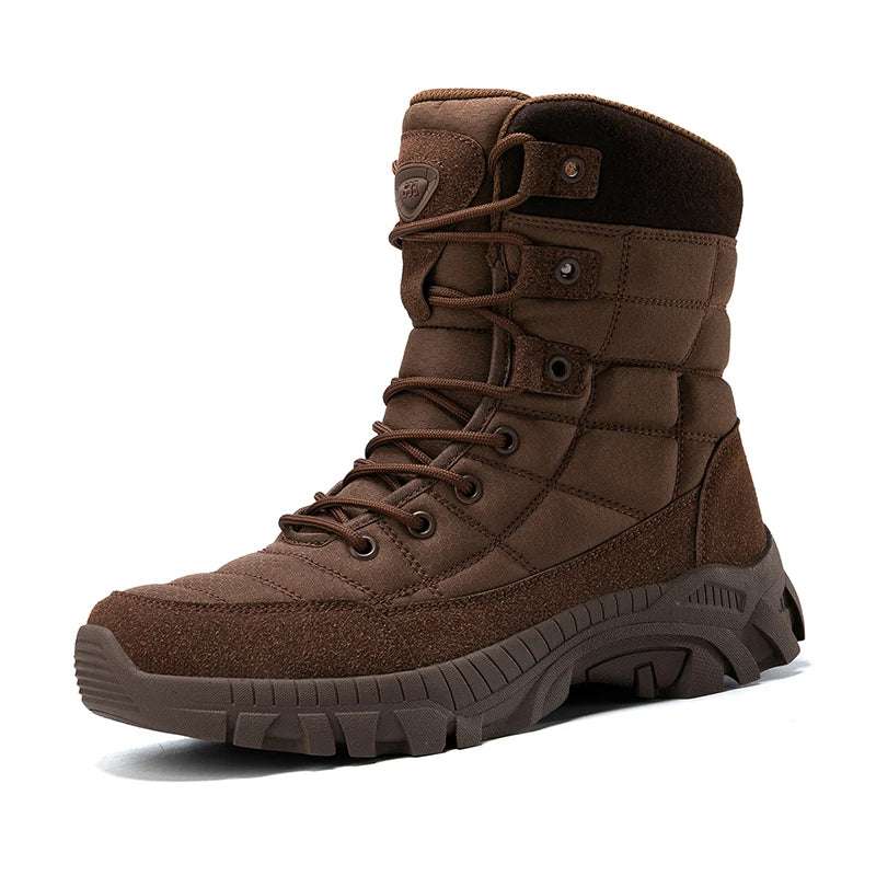 New Autumn Men's Boots Outdoor Anti-Slip Men's Desert Boots Comfortable Spring Men Work Ankle Boots High Top Motorcycle Boots - olympicfangear