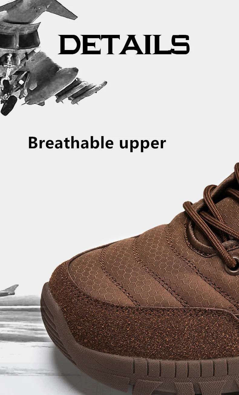 New Autumn Men's Boots Outdoor Anti-Slip Men's Desert Boots Comfortable Spring Men Work Ankle Boots High Top Motorcycle Boots - olympicfangear