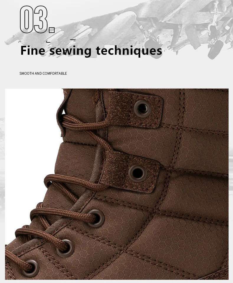 New Autumn Men's Boots Outdoor Anti-Slip Men's Desert Boots Comfortable Spring Men Work Ankle Boots High Top Motorcycle Boots - olympicfangear