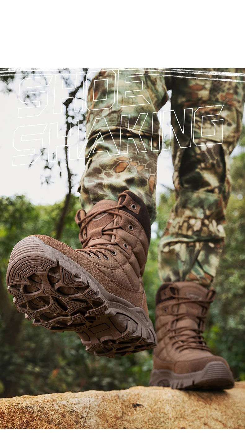 New Autumn Men's Boots Outdoor Anti-Slip Men's Desert Boots Comfortable Spring Men Work Ankle Boots High Top Motorcycle Boots - olympicfangear