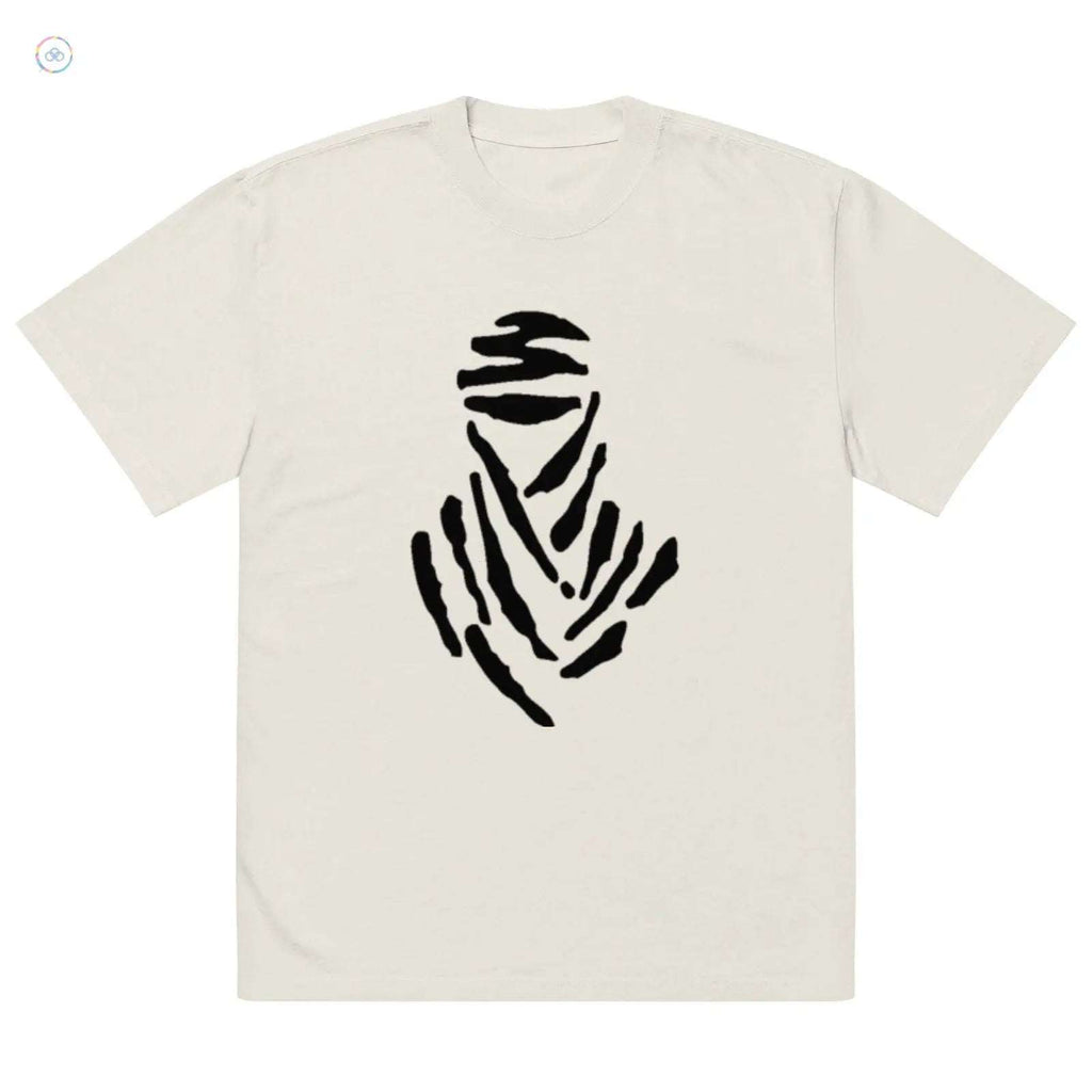 Oversized Faded T-Shirt with "TOUAREG" Print - The Man of the Desert | Sustainable Fashion - olympicfangear