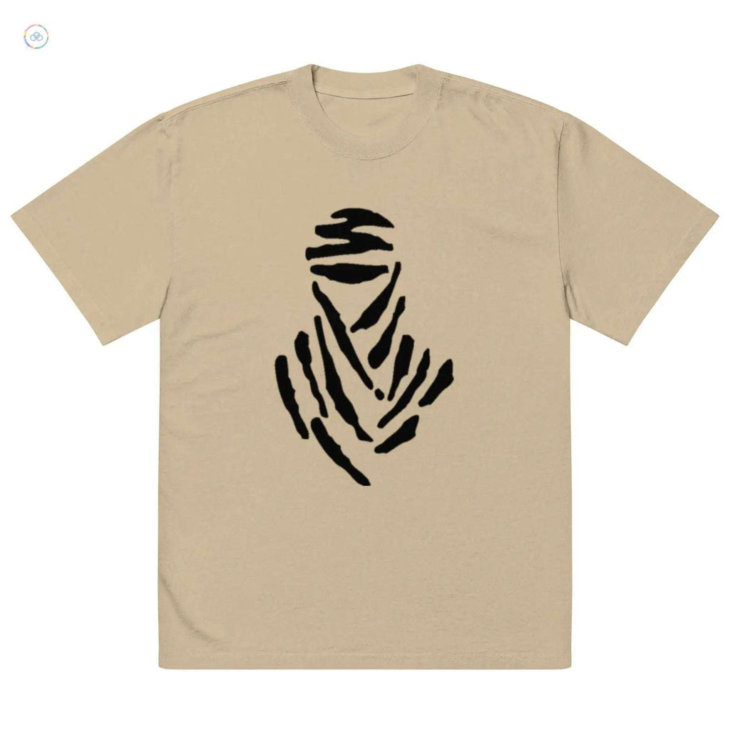 Oversized Faded T-Shirt with "TOUAREG" Print - The Man of the Desert | Sustainable Fashion - olympicfangear