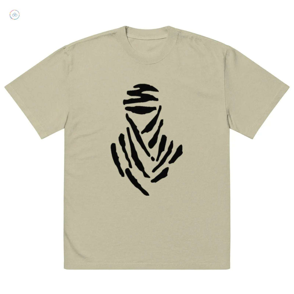Oversized Faded T-Shirt with "TOUAREG" Print - The Man of the Desert | Sustainable Fashion - olympicfangear