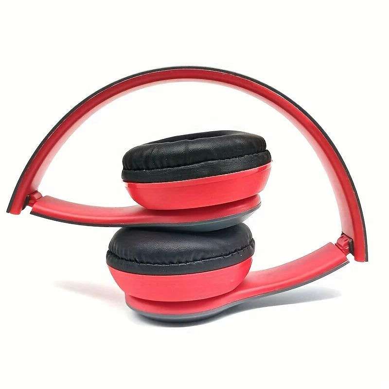 P47 Bluetooth 5.0 Wireless Headphone Foldable HIFI Stereo Bass Earphone Kid Helmet Gift With Mic USB Adaptor For iPhone Game - olympicfangear