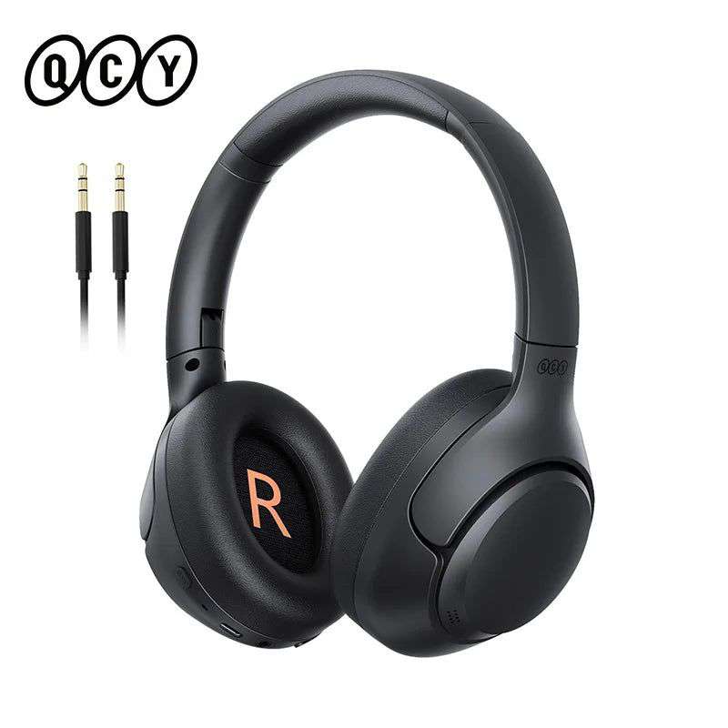 QCY H3 ANC Wireless Headphones Bluetooth 5.4 Hi-Res Audio Over Ear Headset 43dB Hybrid Active Noise Cancellation Earphones 60H - olympicfangear