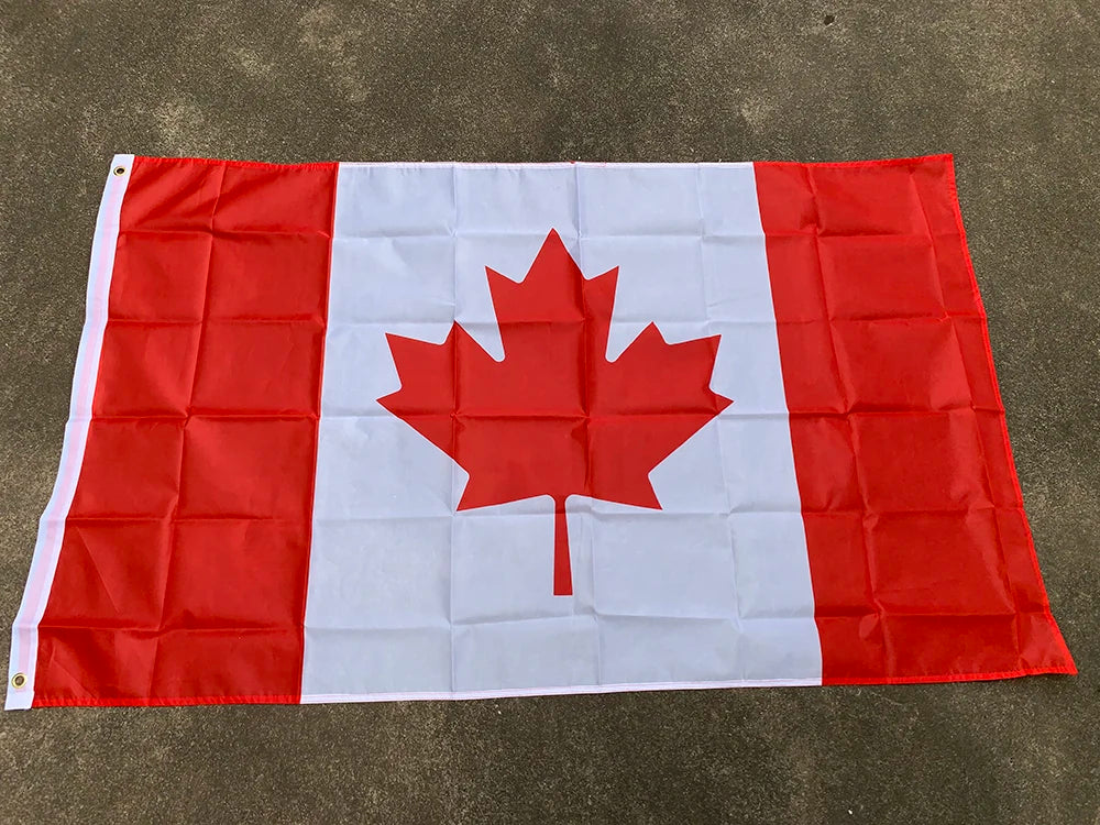 90x150cm Canada flag  Canada national Flag double side polyster hanging great Canadian flag Decoration banner