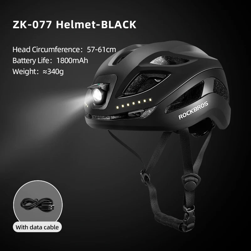 Rockbros Rechargeable Cycling Helmet - View 11