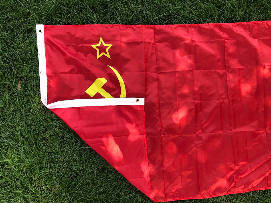 Red CCCP Flag 90x150CM Union of Soviet Socialist Republics 3x5fts polyester hanging Indoor Outdoor USSR Country Russian Banner