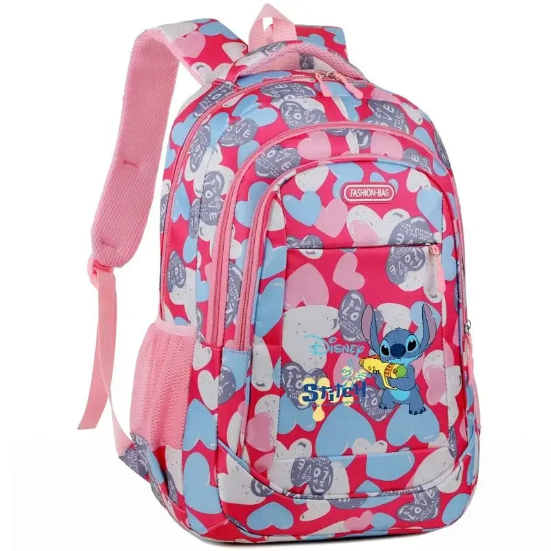 Disney Stitch School Bag Backpack for Boys and Girls Student Teenager Child Knapsack Rucksack Birthday Gift - olympicfangear