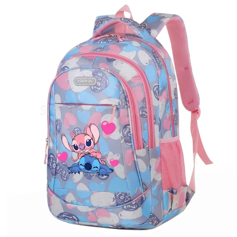 Disney Stitch School Bag Backpack for Boys and Girls Student Teenager Child Knapsack Rucksack Birthday Gift - olympicfangear