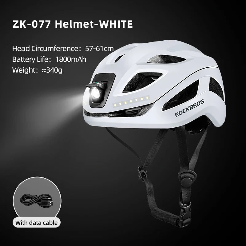 Rockbros Rechargeable Cycling Helmet - View 10