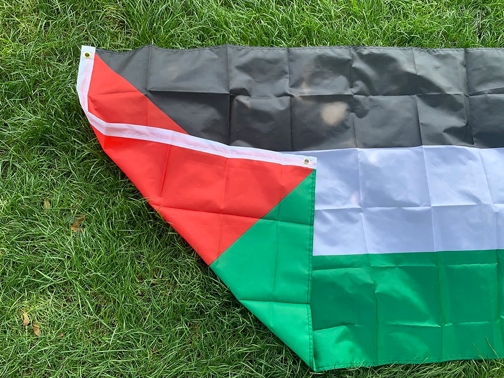 Palestine Flag 60x90cm 150 x 90cm hanging High Quality Polyester Gaza Palestinian hanging  banner for home decoration