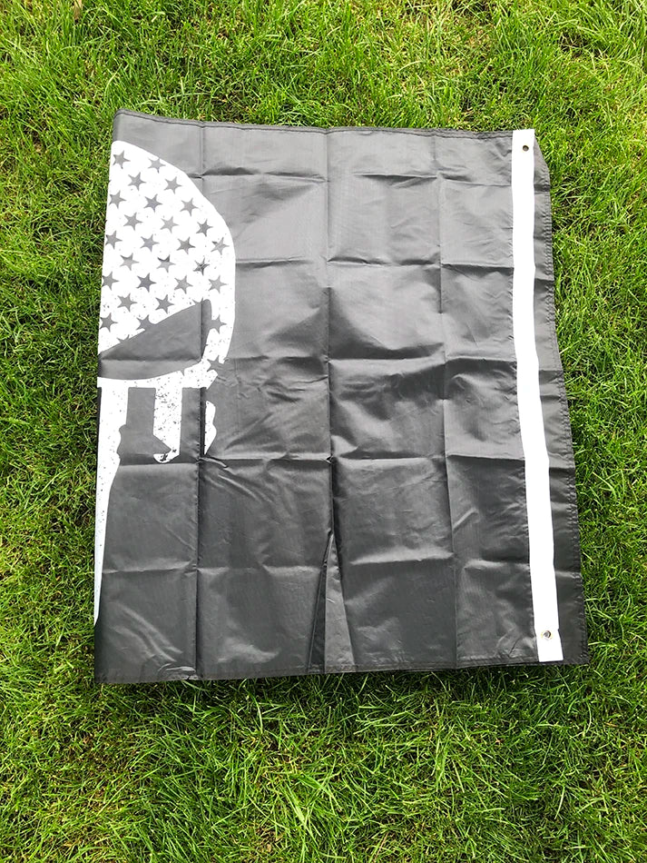 90x150cm Punisher Flag thin blue line skull bone America Punisher Police Flag 3x5ft Black Background Decorate Banner