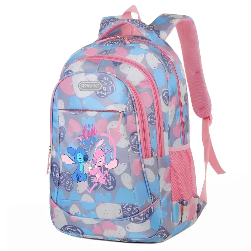 Disney Stitch School Bag Backpack for Boys and Girls Student Teenager Child Knapsack Rucksack Birthday Gift - olympicfangear