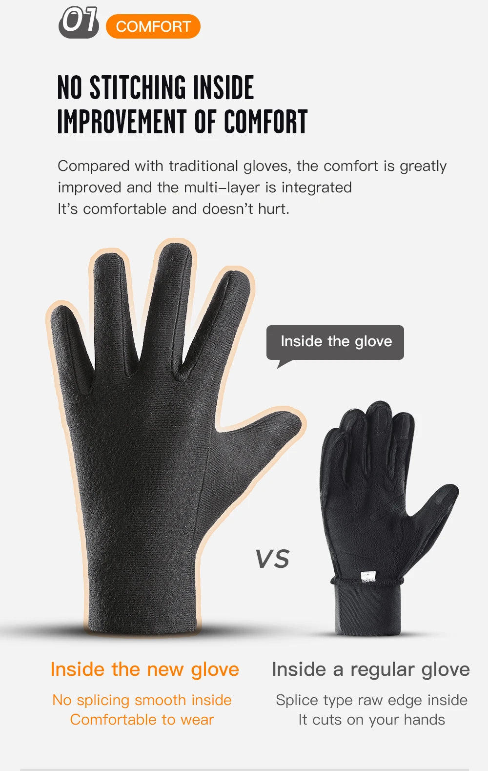 Winter Cycling Gloves for Outdoor Sports Waterproof Windproof Touch Screen Motorcycle Ski Running Gloves - olympicfangear