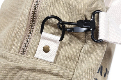 Khaki Canvas Hand Bag for Outdoor Hiking Trekking Motorcycle Riding Sports Camping Backpack New Locomotive Messenger Pouch