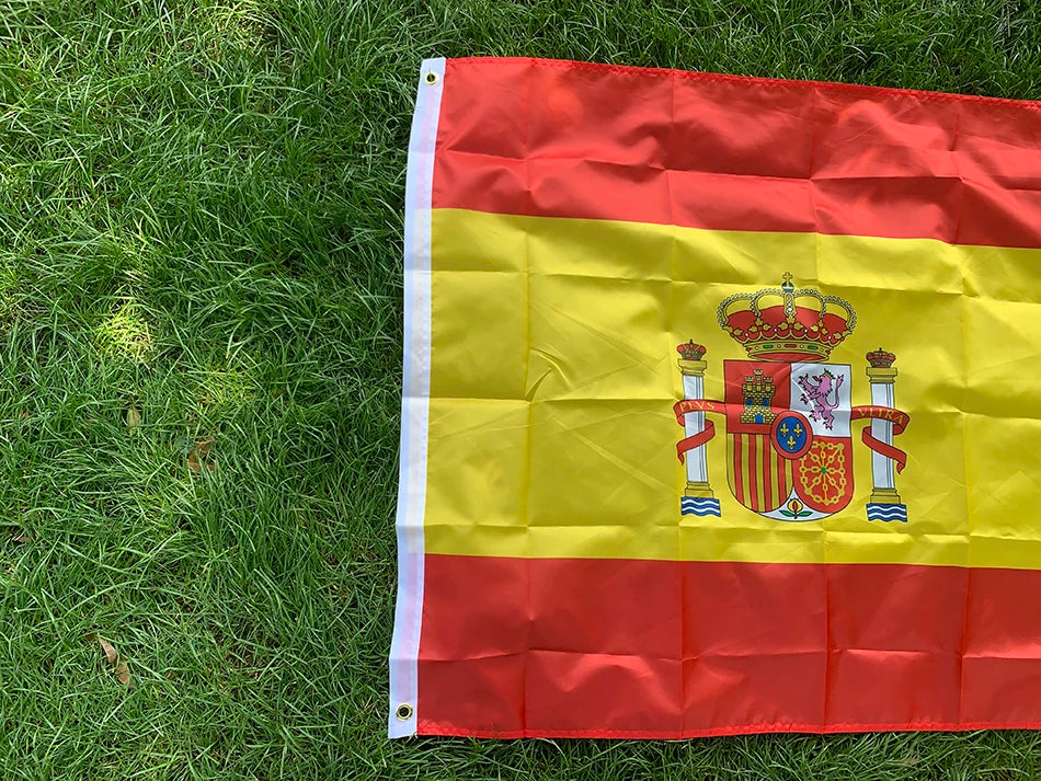 Spain flag 90x150cm 60x90cm ES Espana Spanish Flag Super Poly football FLAG Indoor Outdoor for Celebration flags
