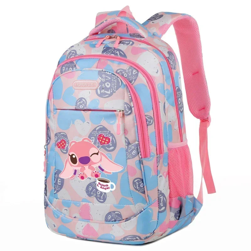 Disney Stitch School Bag Backpack for Boys and Girls Student Teenager Child Knapsack Rucksack Birthday Gift - olympicfangear