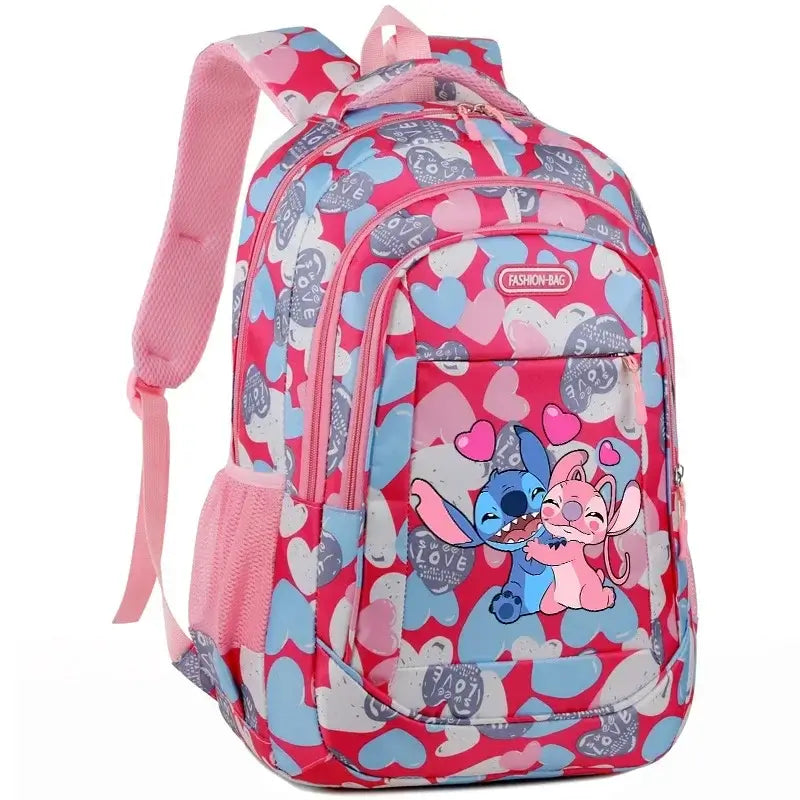 Disney Stitch School Bag Backpack for Boys and Girls Student Teenager Child Knapsack Rucksack Birthday Gift - olympicfangear