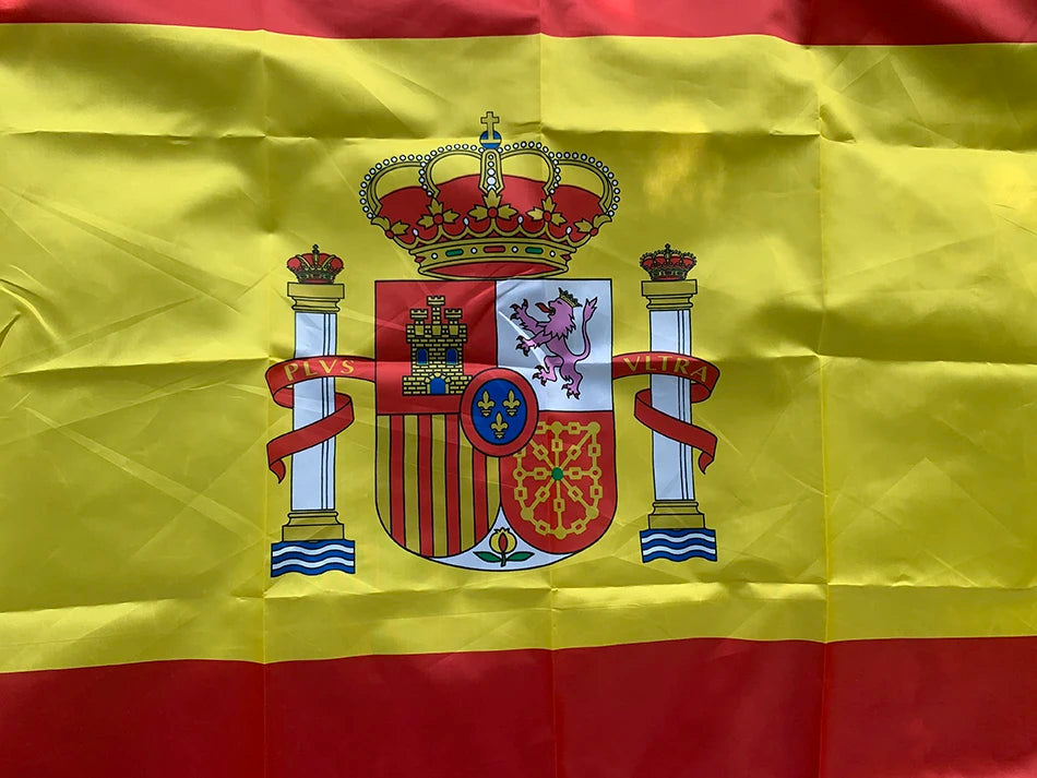 Spain flag 90x150cm 60x90cm ES Espana Spanish Flag Super Poly football FLAG Indoor Outdoor for Celebration flags