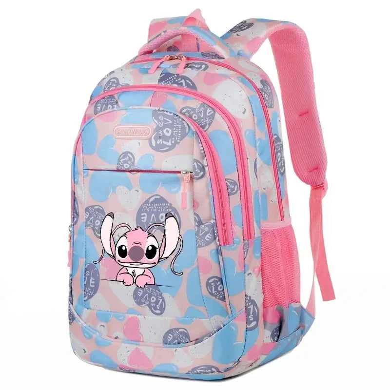 Disney Stitch School Bag Backpack for Boys and Girls Student Teenager Child Knapsack Rucksack Birthday Gift - olympicfangear