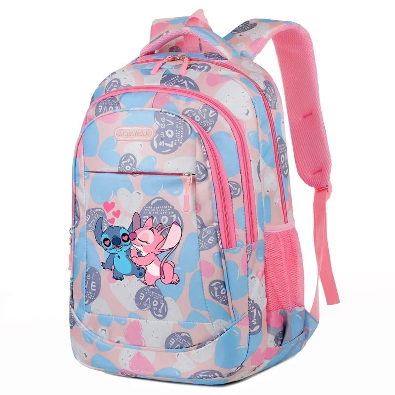 Disney Stitch School Bag Backpack for Boys and Girls Student Teenager Child Knapsack Rucksack Birthday Gift - olympicfangear