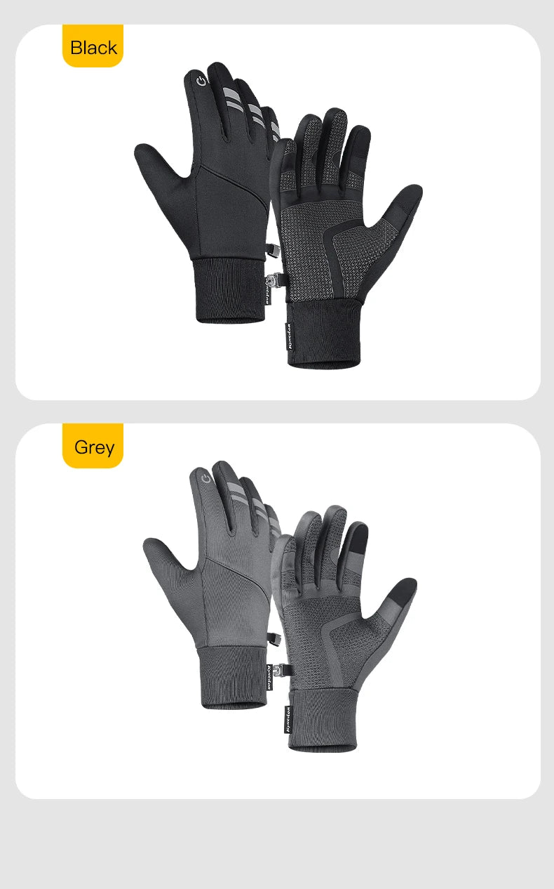 Winter Cycling Gloves for Outdoor Sports Waterproof Windproof Touch Screen Motorcycle Ski Running Gloves - olympicfangear