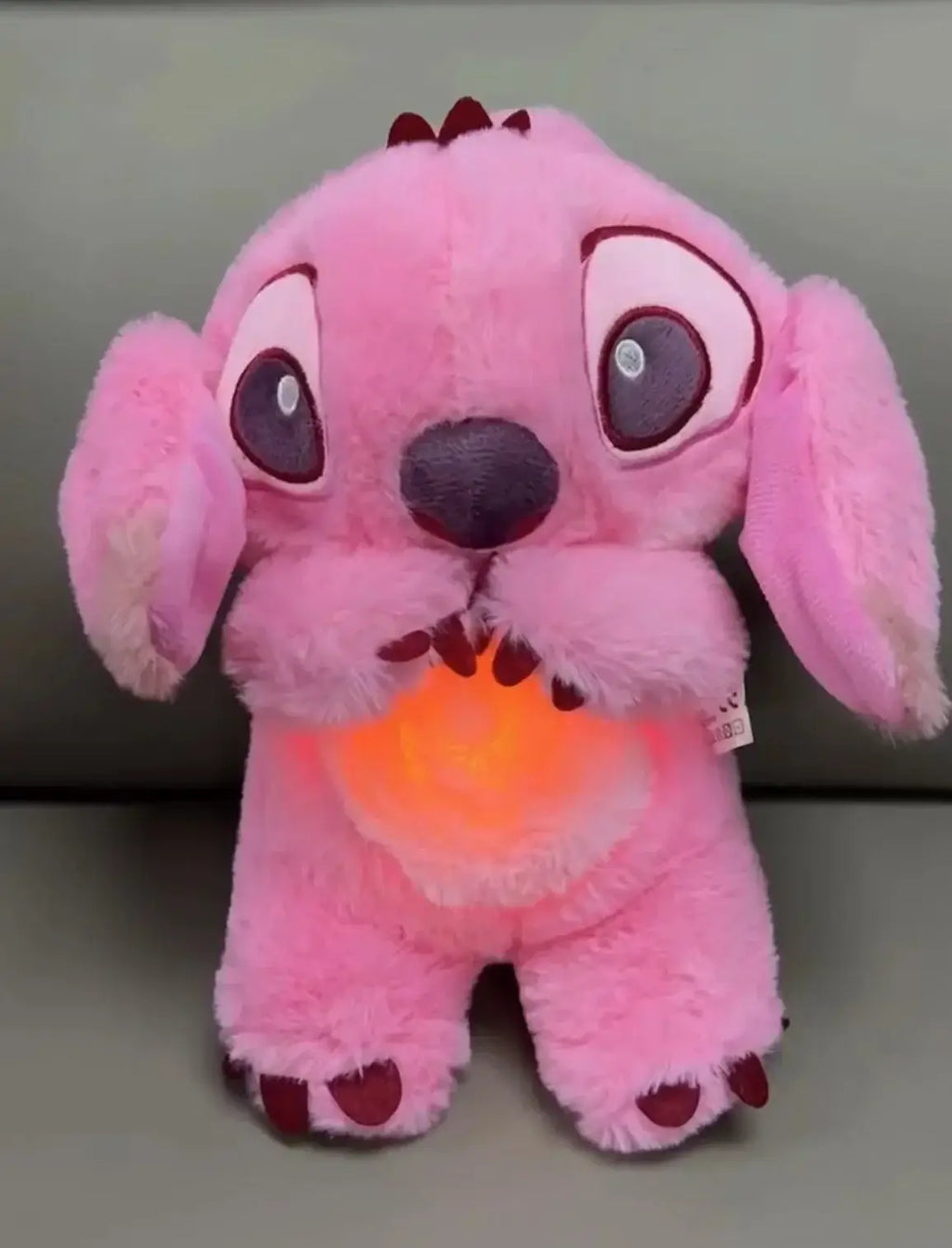 Disney Plush Doll Stitch Toy Kawaii Light Child Playmate Breathing Bear for Soothing Music Sleep Ideal Gift for Kids - olympicfangear