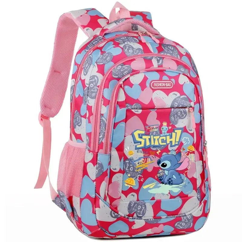 Disney Stitch School Bag Backpack for Boys and Girls Student Teenager Child Knapsack Rucksack Birthday Gift - olympicfangear