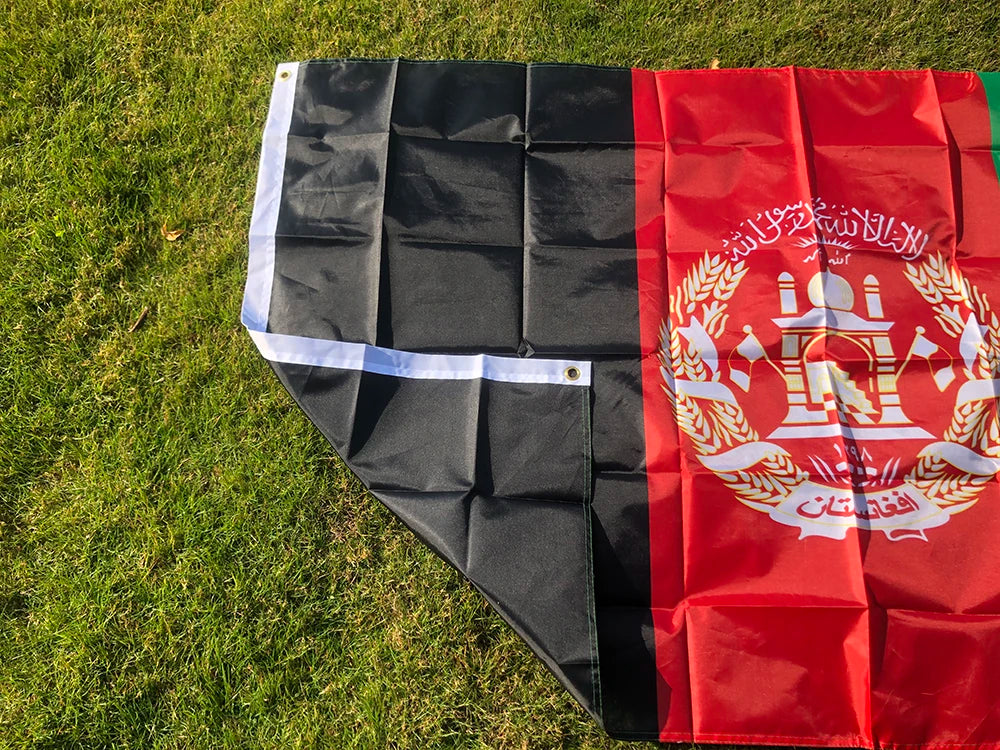 Afghanistan Flag 90X150cm Afghan Afghani Kabul National Flags AF AFG Islamic Republic of Afghanistan Banner for home decoration