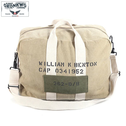 Khaki Canvas Hand Bag for Outdoor Hiking Trekking Motorcycle Riding Sports Camping Backpack New Locomotive Messenger Pouch