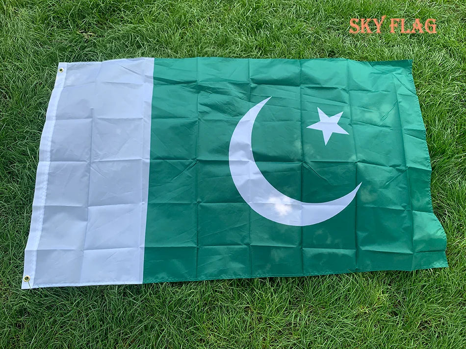 Pakistan flag 90X150CM 3x5fts polyester hanging baner Pakistan national flags country flag for indoor outdoor home banner