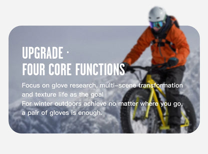 Winter Cycling Gloves for Outdoor Sports Waterproof Windproof Touch Screen Motorcycle Ski Running Gloves - olympicfangear