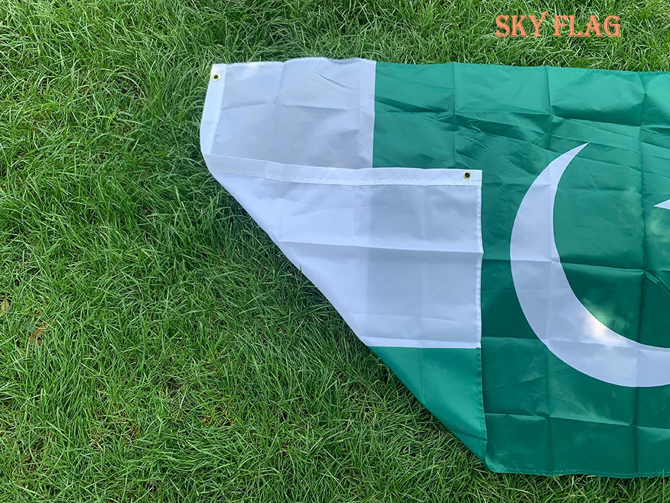 Pakistan flag 90X150CM 3x5fts polyester hanging baner Pakistan national flags country flag for indoor outdoor home banner