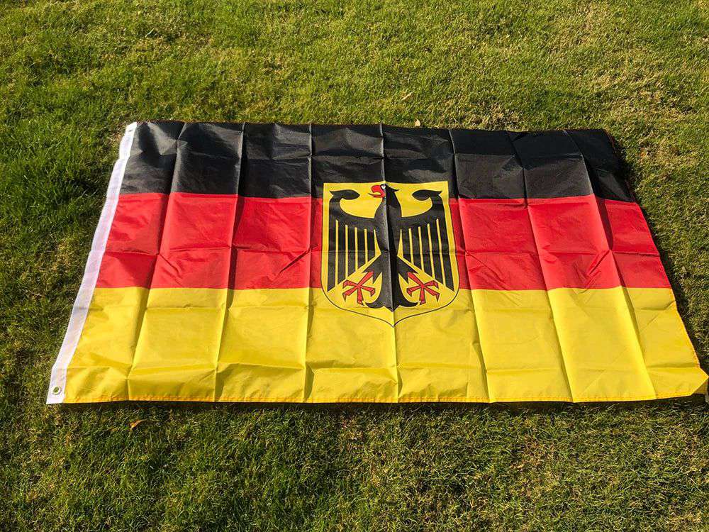02 Germany National Emblem Flag – Durable Polyester Fan Banner olympicfangear.com
