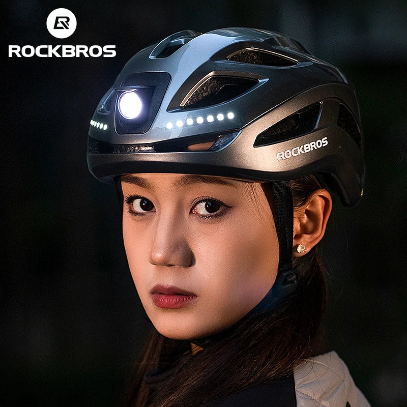 Rockbros Rechargeable Cycling Helmet - View 6