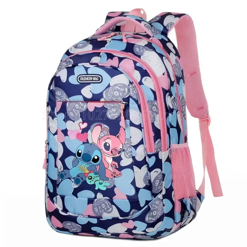 Disney Stitch School Bag Backpack for Boys and Girls Student Teenager Child Knapsack Rucksack Birthday Gift - olympicfangear